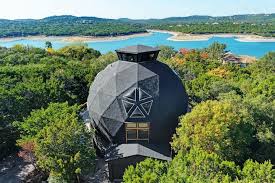 The latest trends in modern house design and decorating. Sanitized Geodome Private Getaway Modern Lake View Dome Houses For Rent In Leander Texas United States