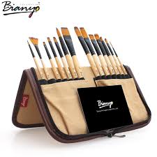 13 63 14pcs paint brushes set acrylic watercolor oil painting artist drawing with bag ebay home gard paint brushes paint brush art acrylic paint brushes