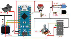Comparator circuit and the following parts. Arduino Rpm Tachometer Ir Sensor Meter 3d Printed