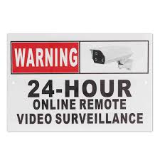 Over 24 hours without stopping. Warning Signs Metal 24 Hour Video Surveillance Security Sign Cctv Camera Sign Security Signs Decals Home Improvement