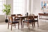 7-Piece Dinette Set - Walnut Lenard