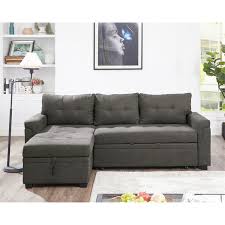 One sleeper sectional sofa which is suitable for seating and lying. Laura Reversible Sleeper Sectional Sofa Storage Chaise By Naomi Home 350 00 Ojcommerce