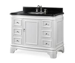 One thing that makes black finish vanities perfect for bathroom is its water resistant properties. 42 Modern Style White Bathroom Vanity Sink With Black Galaxy Granite Counter Top
