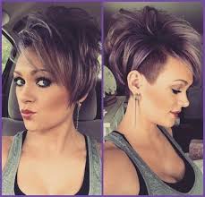 The contrast of faded sides show how thick hair is while eliminating the possibility of hair sticking straight. Pin On Cute Hair Cuts