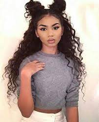 Double Bun Curls Hair Styles Long Hair Styles Curly Hair Styles Naturally
