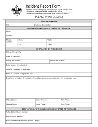 The disadvantage of email is if you need to explain complex issues then you have to spend a lot of writing about it which you can explain quickly and comfortably over a phone call. Hospitality Incident Report Form Sablon