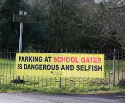 Dangerous and illegal parking outside schools