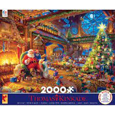 Maybe you would like to learn more about one of these? Thomas Kinkade Santa S Workshop 2000 Piece Jigsaw Puzzle 38 X 26 Inches Walmart Com Walmart Com