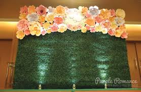 They fit into various kinds of celebration namely wedding, birthday, graduation, or even reunion parties. Giant Paper Flower Decoration At Pullman Hotel Klcc Purple Romance Event Malaysia