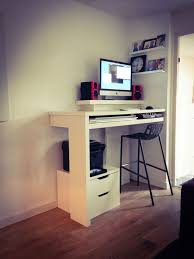 Standing Work Desk And Dj Booth Ikea Hackers Standing Work Desks Home Studio Desk Cheap Office Furniture