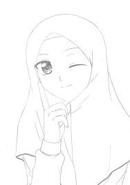 Nah, gambar sketsa kartun ini bisa juga kamu jadikan sebagai gambar untuk mewarnai. Anime Muslimah Kartun Muslimah Cartoon Hijab Hijabart Sketsa Sketsa Anime Menggambar Sketsa