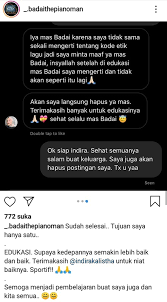 Pentadbiran upsi yg minta maaf kpd keluarge penuntut2 kerana gagal dan x prihatin. Minta Maaf Indira Kalistha Akui Tak Paham Aturan Hak Cipta Lagu Okezone Celebrity