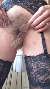 Hairy Mature MILF Plays with Her Big Bush: Amateur Porn feat. Hairy Sara