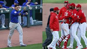 Her contemporary folk music often includes songs of protest and social justice. Amir Garrett Suspended 7 Games Javier Baez Fined After Cubs Reds Benches Clearing Incident Saturday Wgn Tv