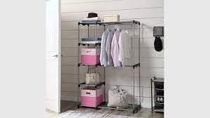 Mainstays double hanging closet organizer. Mainstays Wire Shelf Closet Organizer 2 Tier Easy To Assemble Walmart Com Walmart Com