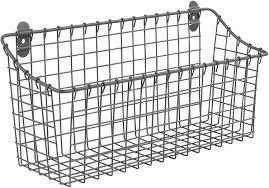 Check spelling or type a new query. Buy Spectrum Diversified Vintage Extra Large Cabinet Wall Mounted Basket For Storage Organization Rustic Farmhouse Decor Sturdy Steel Wire Storage Bin Industrial Gray Online In Turkey B01j7zahm4