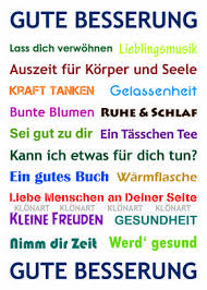Klonart Kartenkunst Und Mehr Postkarte Buchstaben Worte Gute Besserung Kontakt Kloenart Wunsche Zur Genesung Gute Besserung Spruche Gute Besserung Bilder