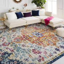 Art Of Knot Sandhya Blue 10 X 14 Traditional Distressed Area Rug Walmart Com In 2021 Rugs In Living Room Living Room Carpet Home Decor