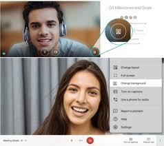 Click on the 'background' icon in your video preview once you are on the waiting screen. You Can Now Change The Background Image In Videoconferencing