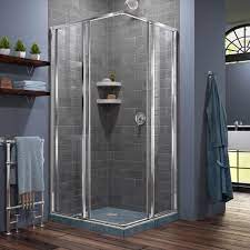 One piece shower, the idea of a one piece shower insert will appeal to those who like bathroom shower enclosures but not the work and upkeep of tiles. Corner Shower For Small Bathroom You Ll Love In 2021 Visualhunt