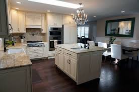 Cream Color Cabinet Kitchen With Island Chandelier And Dining Table Cream Kitchen Cabinets Cream Colored Kitchen Cabinets Cream Colored Kitchens