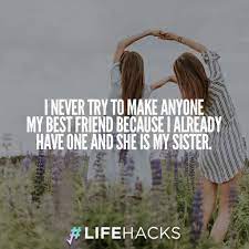 Jul 03, 2021 · best sister quotes. 30 Meaningful Sister Quotes To Strengthen Your Bond