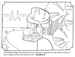 Jethro and moses coloring pages. Baby Moses Coloring Pages Coloring Our World