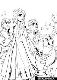 Frozen 2 kolorowanka do druku. Kraina Lodu Kolorowanka Z Bohaterami Darmowe Kolorowanki Do Druku