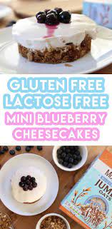 Mini Blueberry Cheesecake Recipe Gluten Free And Lactose Free Recipe Lactose Free Cheesecake Lactose Free Desserts Gluten Free Cheesecake