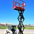 Skidsteer Scissor Lift Attachment - Skid-Lift