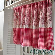 white gingham checkered plaid curtain