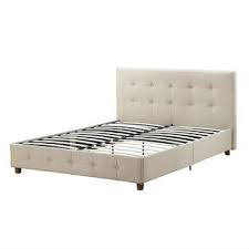 Furinno laval button tufted bed frame comes in multiple size options. Greenhome123 Beige Tan Linen Upholstered Platform Bed Frame With Button Tufted Headboard