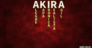 Que Significa Akira