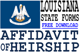 Forms that may be completed online are available via the links provided. Louisiana Affidavit Of Heirship Free Affidavit Of Heirship Form