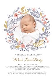 Just fill in a short form and our template instantly generates baptism invitations as personalized pdfs, which you can print for your guests or download to send via email. Wreath Baptism Christening Invitation Template Greetings Island Baby Dedication Invitation Dedication Invitations Christening Invitations