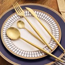 Stainless Steel Dinnerware Dinner Knife And Fork Scoops Set Tableware 4pcs Set Dinnerware Tableware Tableware Set Silverware Set