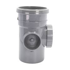 FloPlast Push-Fit 2-Boss Single Socket Access Pipe Grey ...