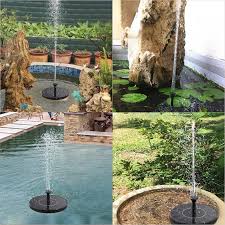 Wer seinen garten aufhübschen möchte, der sollte dies wer träumt nicht von einem wasserfall im eigenen garten? Grosse Grosse Solar Brunnen Wasser Brunnen Garten Pool Im Freien Solar Panel Brunnen Garten Dekoration Freies Verschiffen Fountains Bird Baths Aliexpress