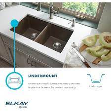 Shop great deals on elkay kitchen sink, browse or call today! Elkay Elgu2522gs0 Greystone Quartz Classic 24 5 8 Undermount Single Basin Quartz Composite Kitchen Sink Faucet Com