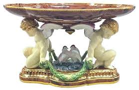 Minton Majolica Cherub Dove Tazza Now 1 195 00 Was 1 495 00