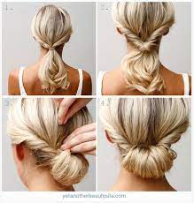 16 Quick And Easy Hairstyles For Every Girl On The Go Easy Hair Updos Medium Hair Styles Up Dos For Medium Hair