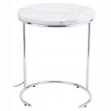 Kensington Wireless Charging Side Table Accent Tables Furniture Side Table Round Side Table White Round Side Table