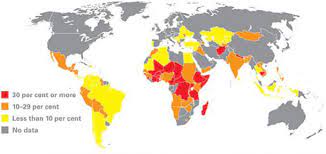This practice is considered exploitative by many countries and international organizations. World Map Indicating Percentages Of Child Labor In Different Countries Download Scientific Diagram