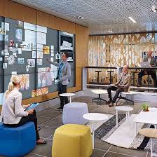 Designed By Jeff Reuschel Bluescape Is An Infinite Collaborative Workspace Des In 2020 Collaborative Workspace Workspace Design Workspace Inspiration