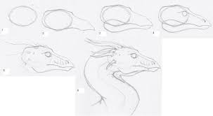 Dragon Head Tutorial By Shiari On Deviantart Dragon Head Drawing Dragon Wall Art Dragon Drawing