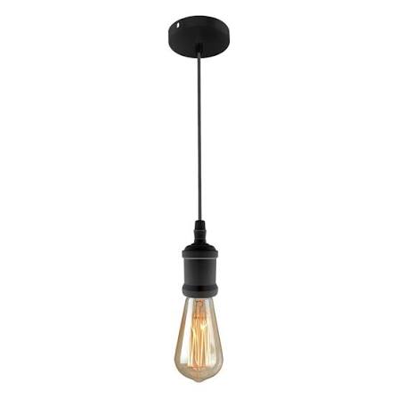 PENDENTE E27 ME27 DECOR PT. LISO DECE27PDPTV2