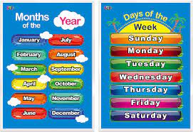 Maybe you would like to learn more about one of these? Amazon Com Days Of The Week Months Of The Year 2 Laminated Educational Posters For Toddlers 17 X 23 Office Products