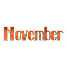November Word Art Chipboard Graphic By Robin Sampson Digitalscrapbook Com Pixel Scrapper Digital Scrapbooking