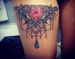 Lace Diamond Heart Tattoo Lace Tattoo Tattoos Heart Tattoo