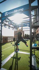 Staggered Monkey Bars On The Custom Outdoor Club Model Fts Rooftop Gym In San Diego Pergola Plans Outdoor Gym Pergola